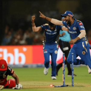 Rohit Sharma reacts to Lasith Malinga's last ball