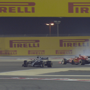WATCH: Sebastian Vettel spins dramatically during battle with Lewis Hamilton