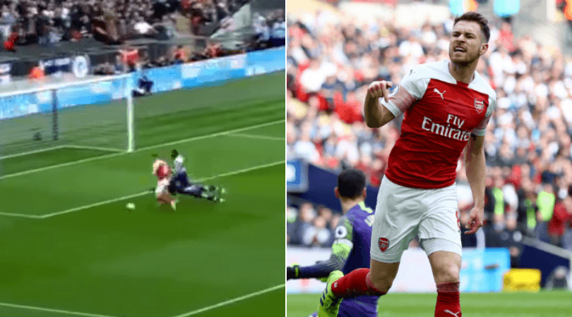 aaron ramsey goal tottenham