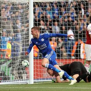 Jamie Vardy posts savage tweet after scoring twice in 3-0 win over Arsenal