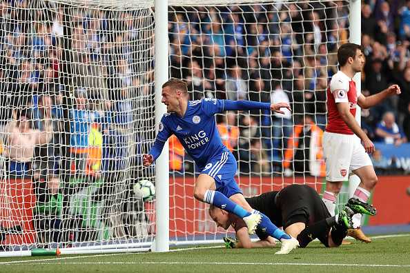 Jamie Vardy posts savage tweet after scoring twice in 3-0 win over Arsenal