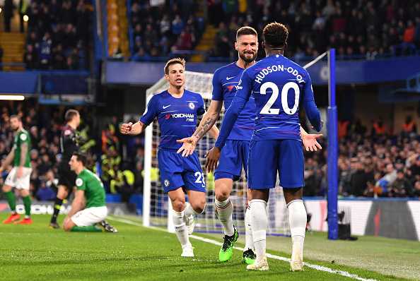 Watch: Callum Hudson-Odoi assist to Giroud in his first Chelsea Premier league start