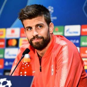 Gerard Pique reacts to his first return to Man Utd for Barcelona's next match in CL