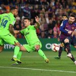 Lionel Messi goal vs Levante: Messi opens scoring with brilliant finish to give Barca lead