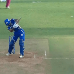 Hardik Pandya helicopter shot vs RR