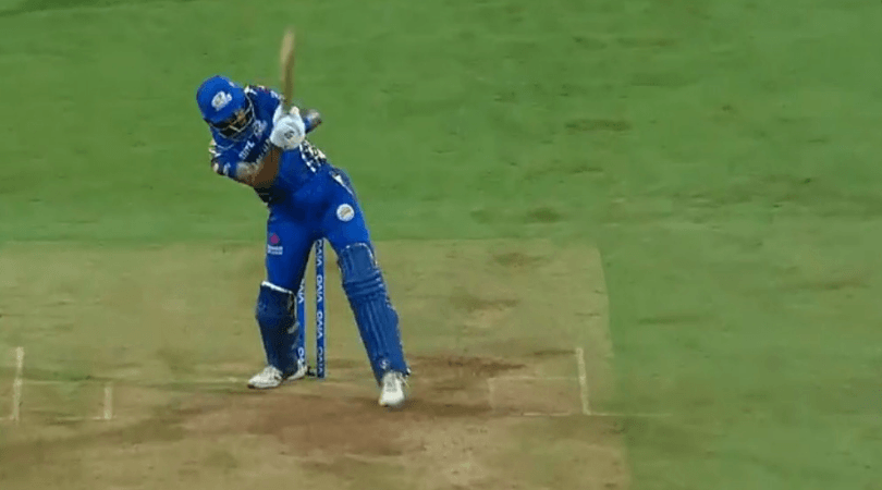 Hardik Pandya emulates MS Dhoni's Helicopter shot