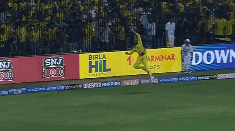 Jadeja's sensational jump saves five runs for CSK