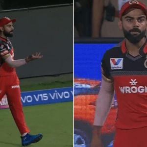 Virat Kohli's angry gesture towards Ravi Ashwin