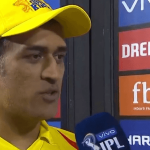 Dhoni comments on CSK losing last league match