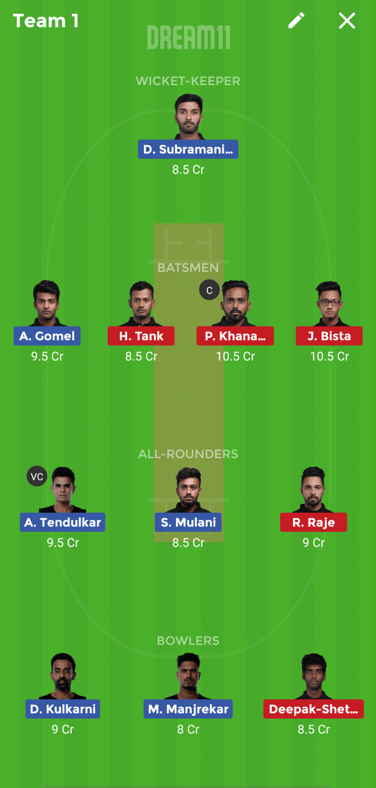 AT vs SS Dream 11