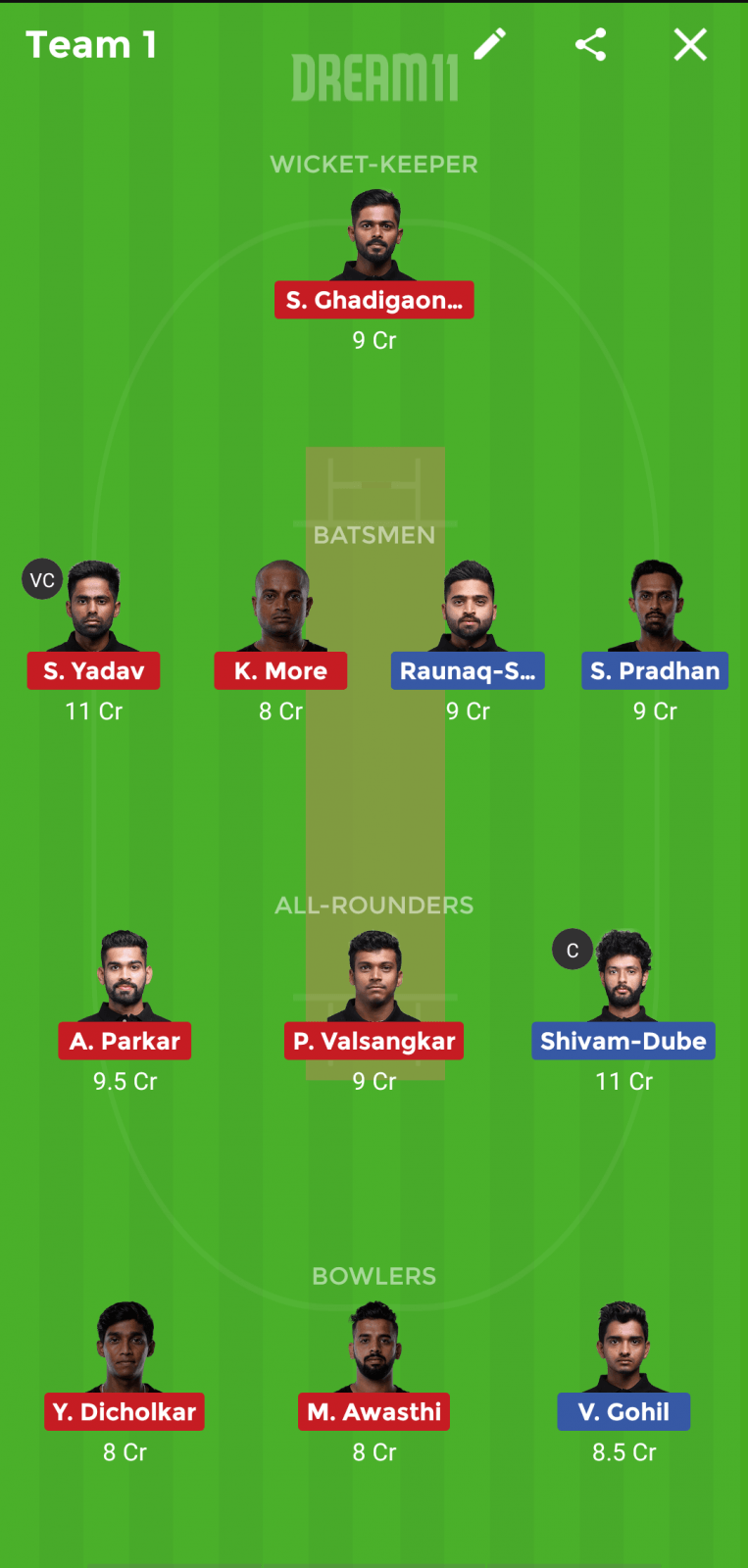 SPL vs TK Dream 11