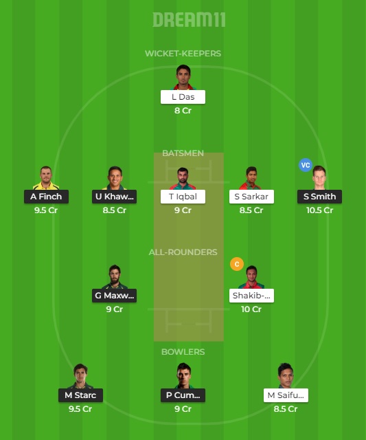 AUS vs BAN Dream 11 Prediction: Best Dream11 team for today’s Australia vs Bangladesh | 2019 Cricket World Cup