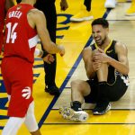 Klay Thompson injury: Klay forced out with a knee injury, returns to court to take free throws