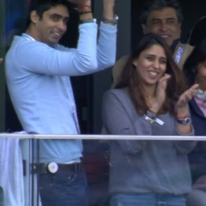 WATCH: Indian dressing room and Rohit Sharma's wife celebrate his century vs Pakistan in ICC Cricket World Cup 2019