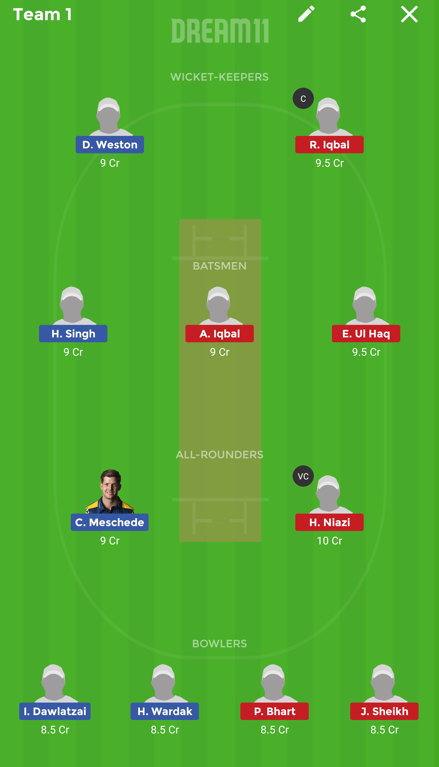 GER vs NOR Dream 11