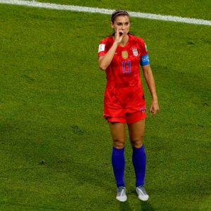 Alex Morgan Celebration: USA Superstar reacts to criticisms over 'Tea Drinking' celebration against England