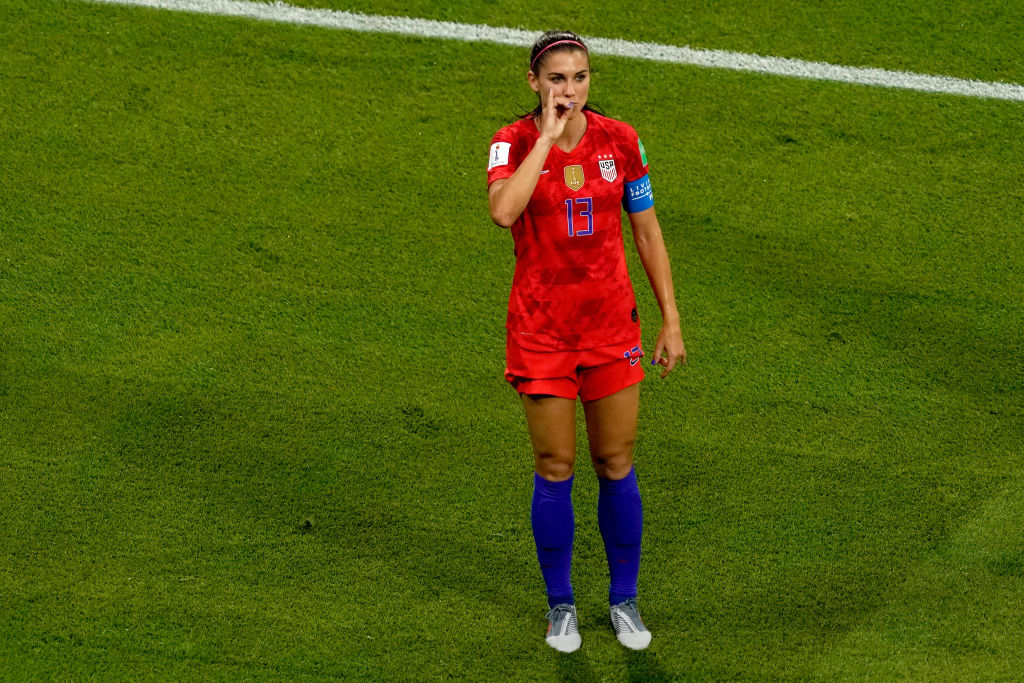 Alex Morgan Celebration: USA Superstar reacts to criticisms over 'Tea Drinking' celebration against England