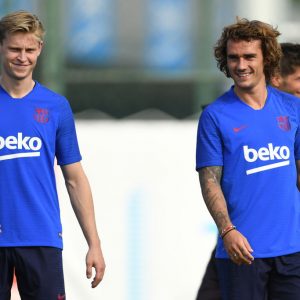 Antoine Griezmann : Barcelona new signing nutmegged twice in his first training session