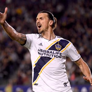 Watch: Zlatan Ibrahimovic tosses LAFC player after scoring his hattrick