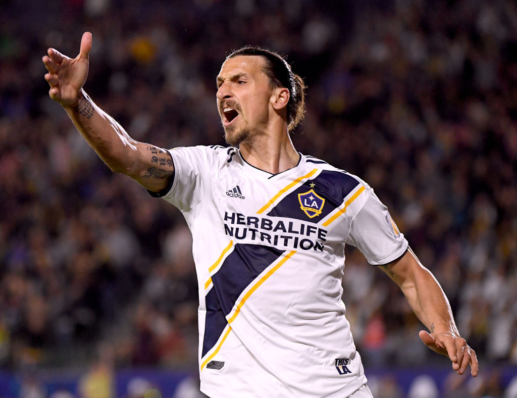 Watch: Zlatan Ibrahimovic tosses LAFC player after scoring his hattrick