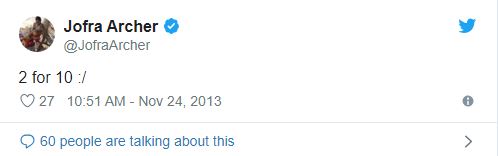 Jofra Archer's old tweets predicting England's semi final journey to 2019 World Cup final at Lord's goes viral