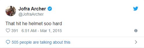 Jofra Archer's old tweets predicting England's semi final journey to 2019 World Cup final at Lord's goes viral