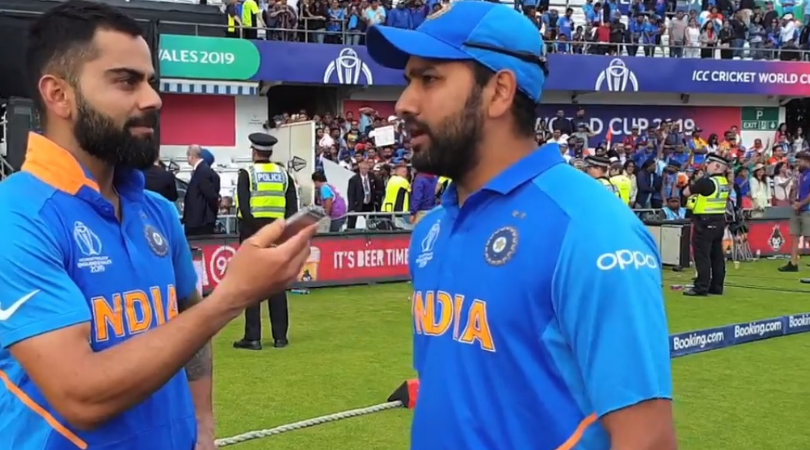 WATCH: Virat Kohli lauds Rohit Sharma for achieving 'never seen before' record in 2019 Cricket World Cup