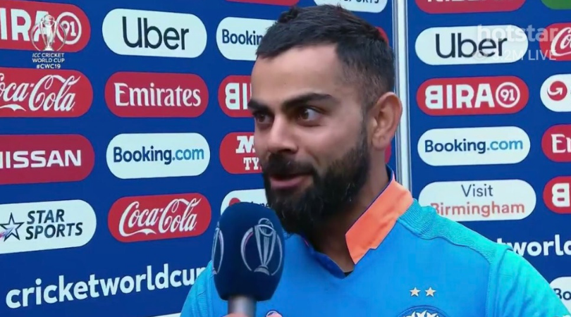Virat Kohli raves about Hardik Pandya as India reach semi-final of 2019 Cricket World Cup