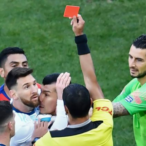 Lionel Messi Red Card: Watch the incident that led to the Argentine Skipper’s unfair dismissal