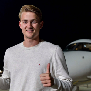 Matthijs De Ligt: The star defender has arrived in Turin to finalise his move to Juventus