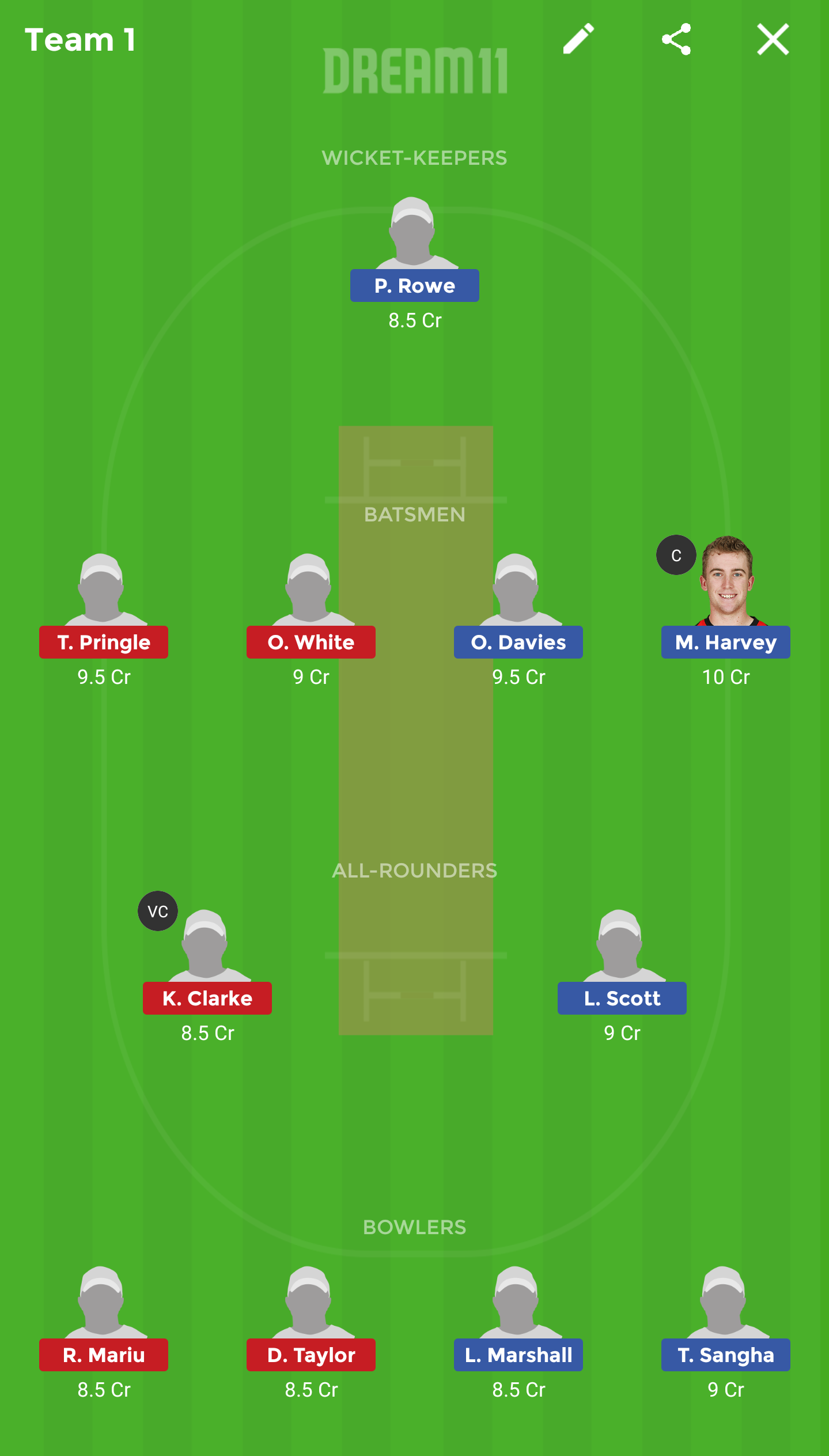 AU-Y vs NZ-Y Dream11