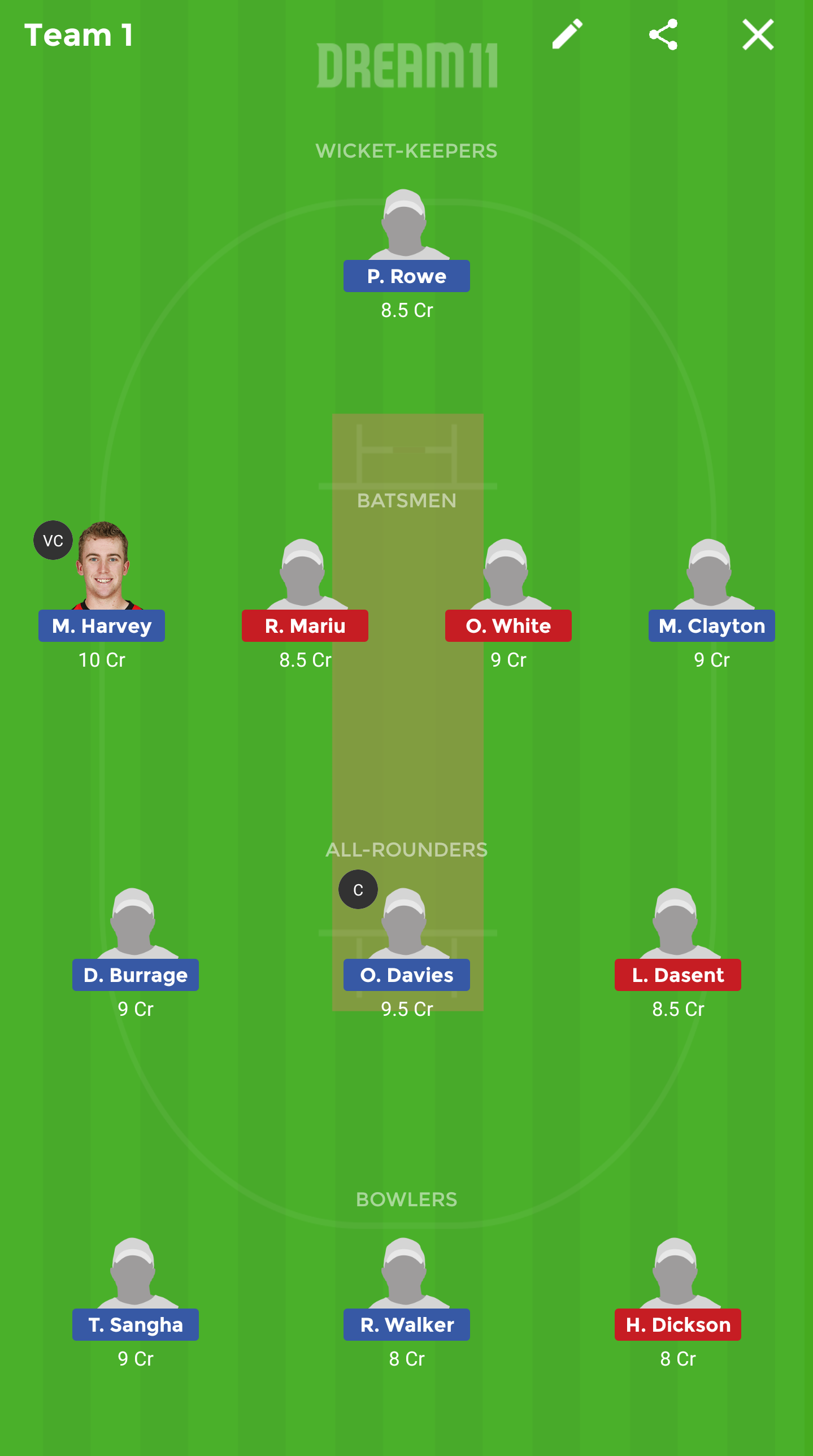 AU-Y vs NZ-Y Dream11
