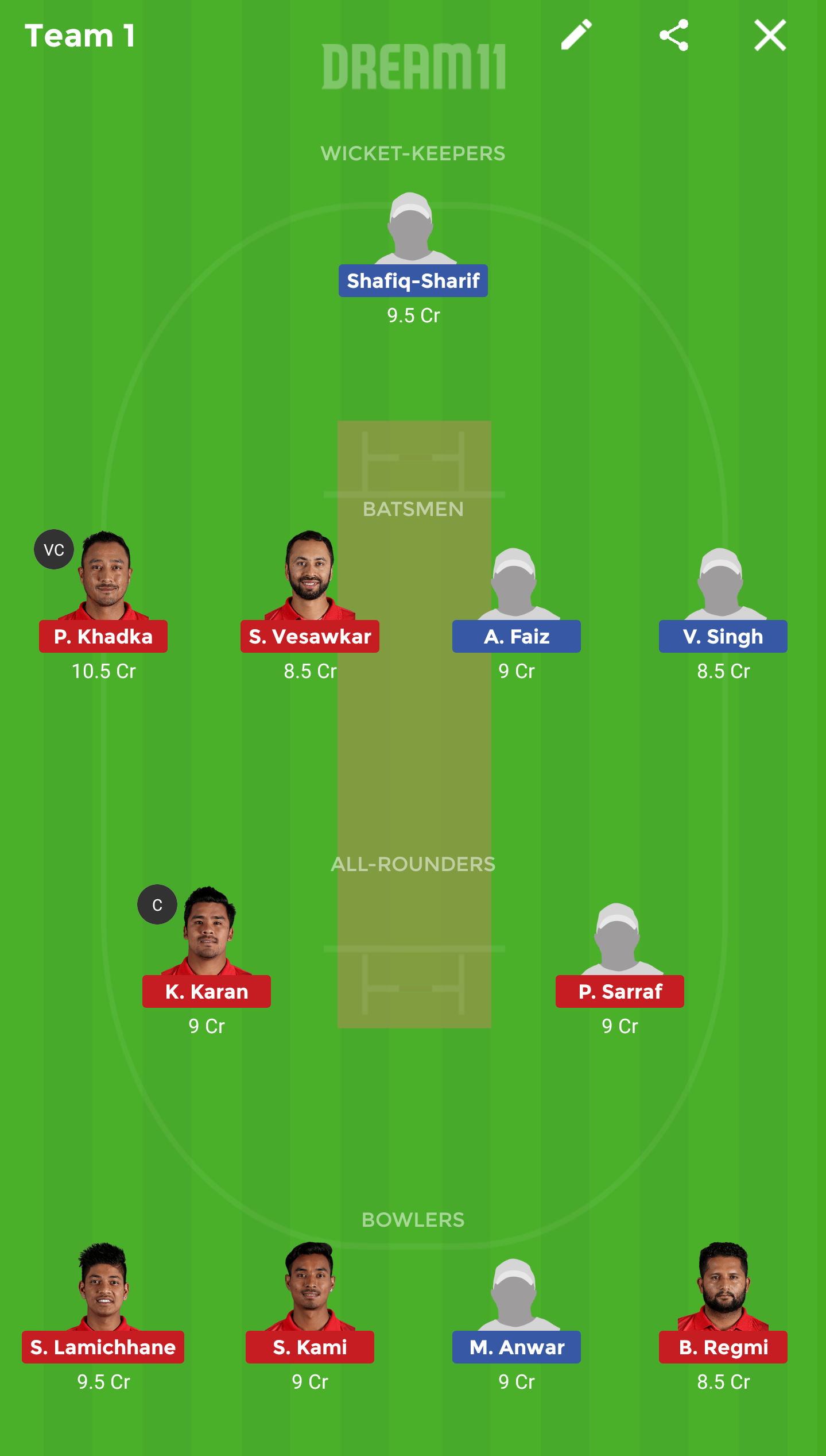 MAL vs NEP Dream11