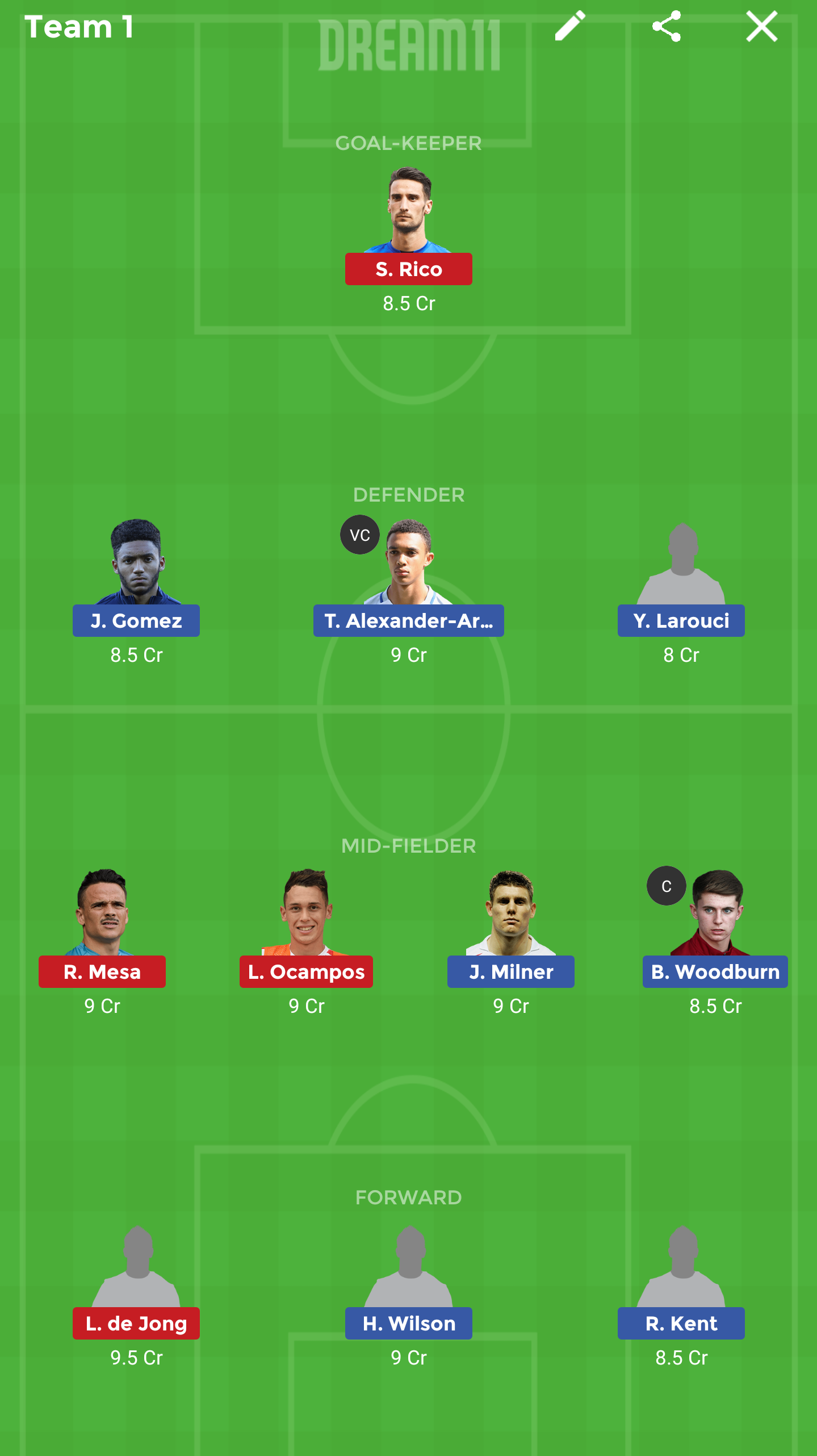LIV vs SEV Dream11