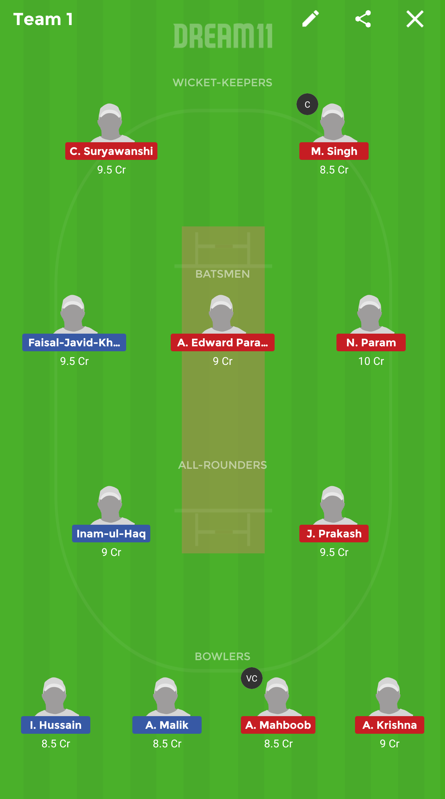QAT vs SIN Dream11