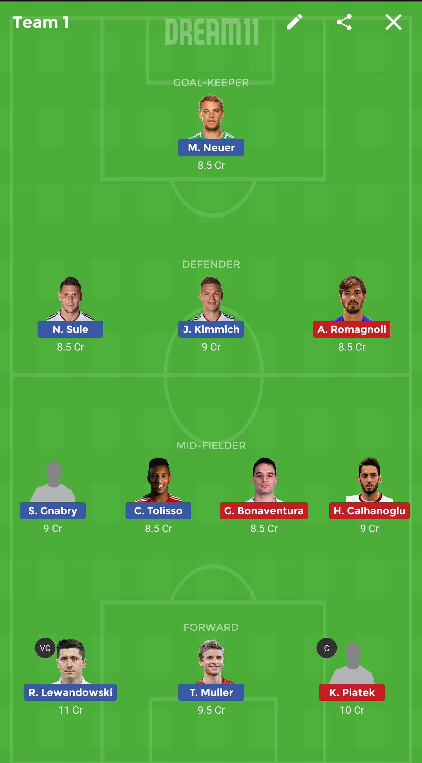 MIL vs BAY Dream11