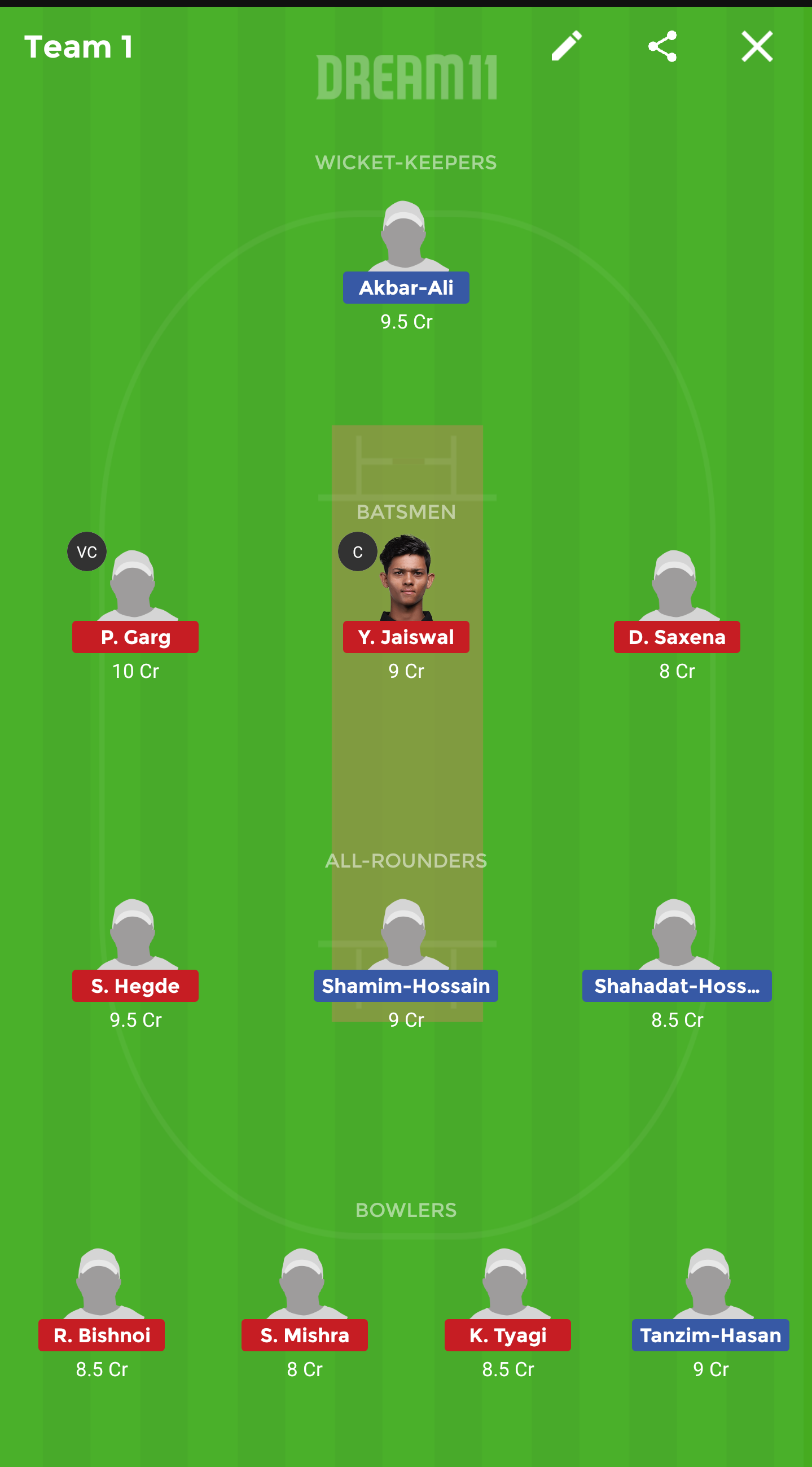 BN-Y vs IN-Y Dream11