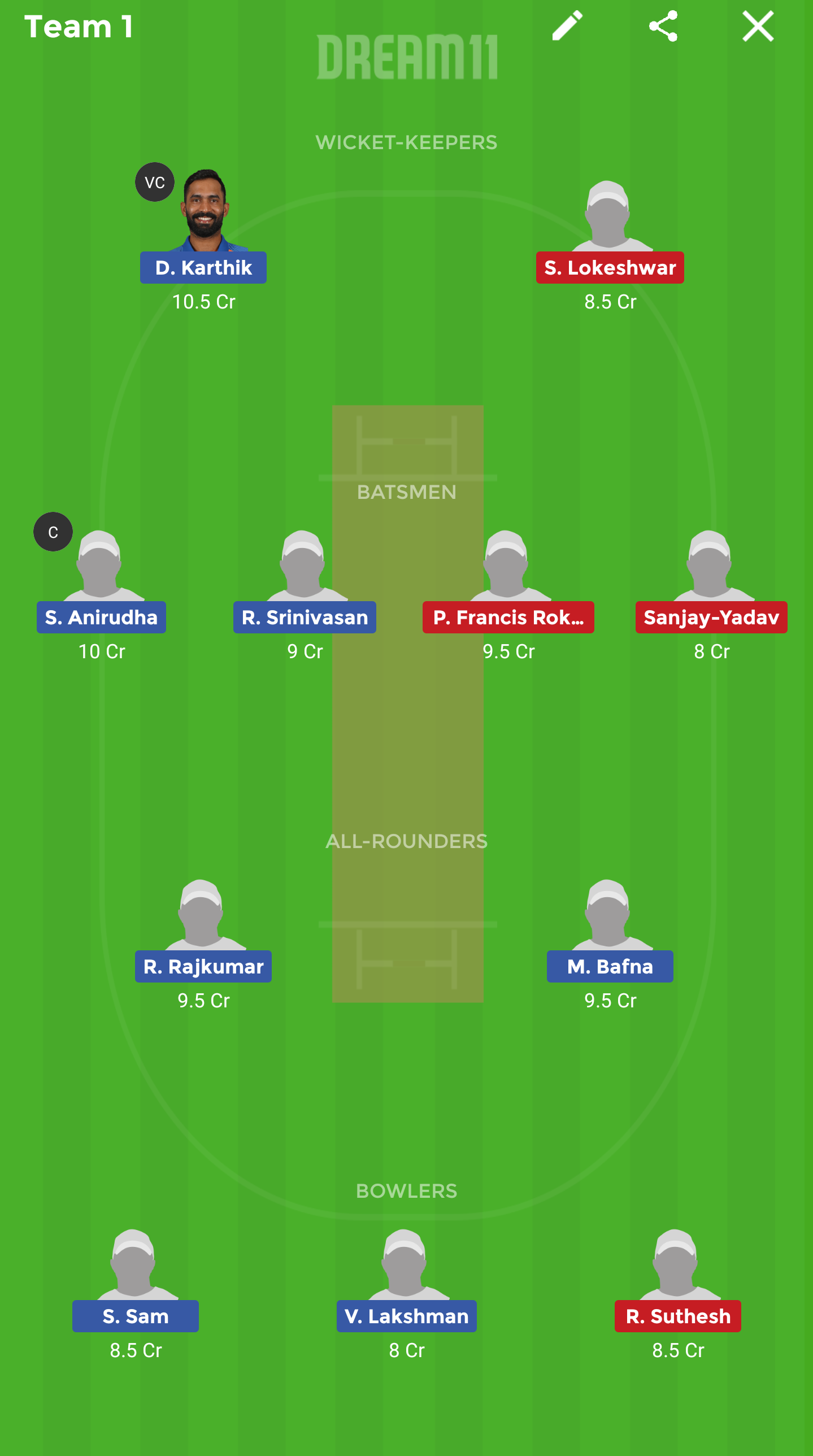 KAR vs VBK Dream11 