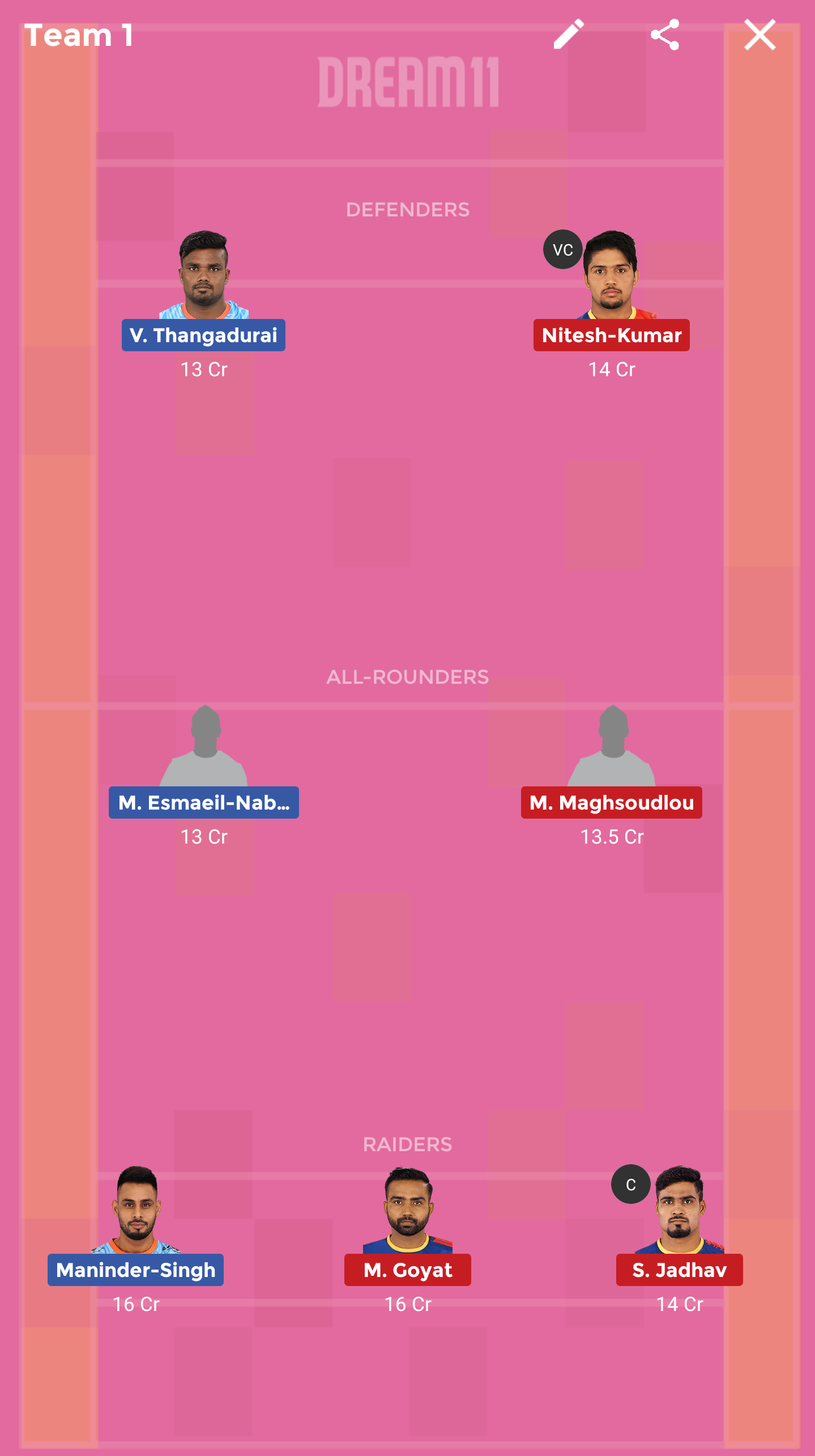 BEN vs UP Dream11