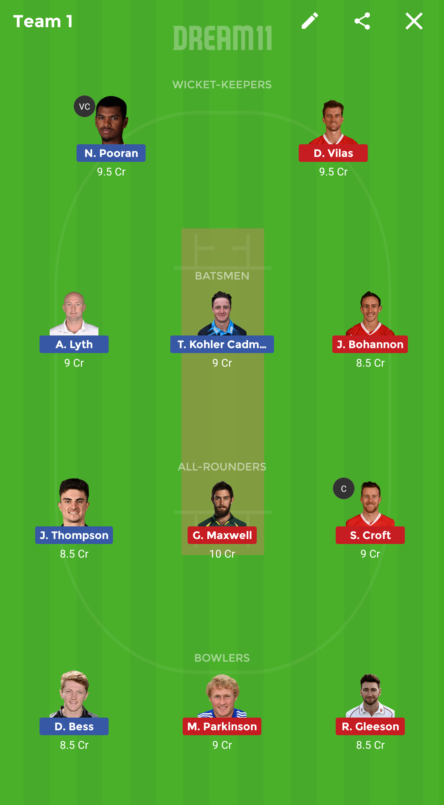 YOR vs LAN Dream11