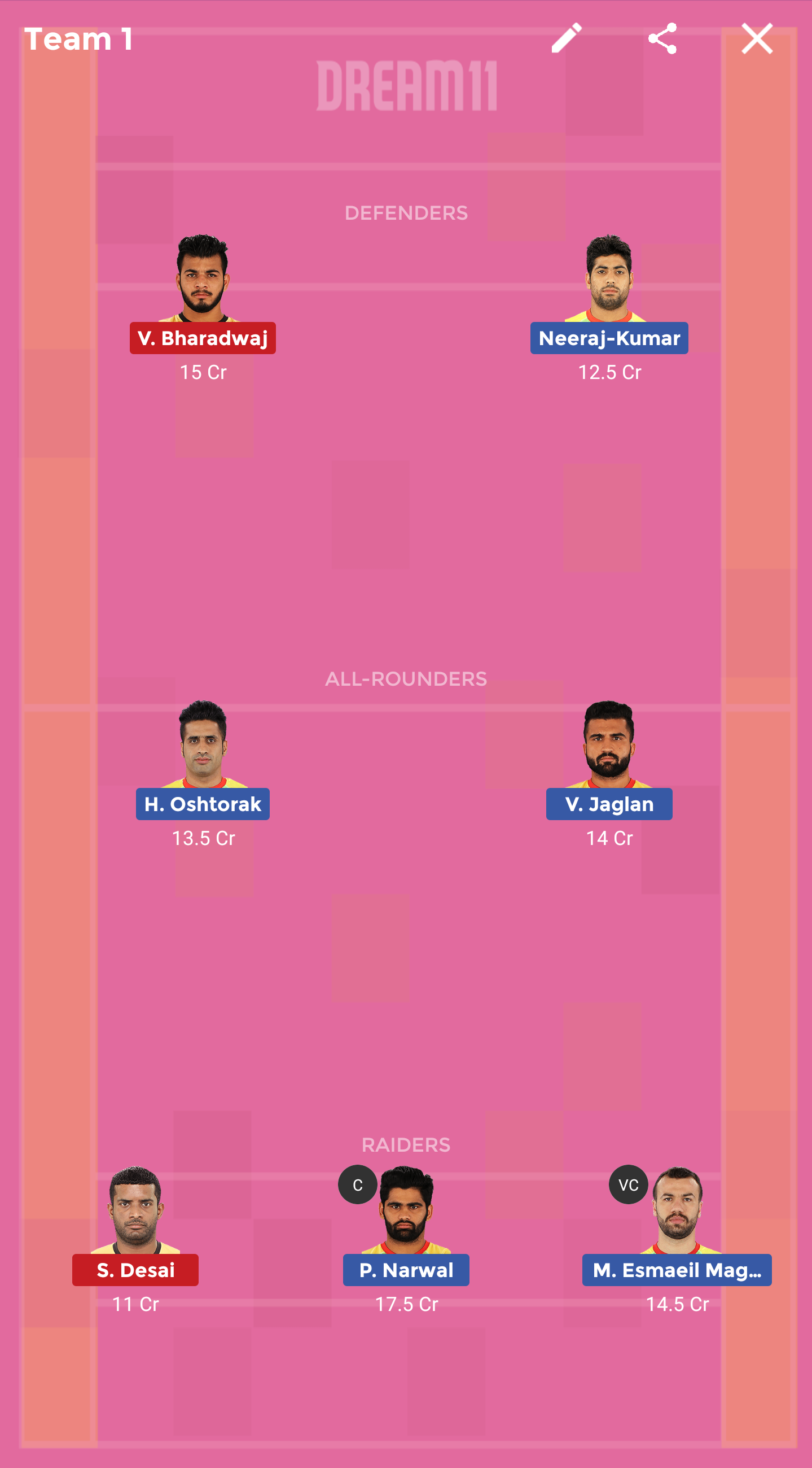 PAT vs HYD Dream11
