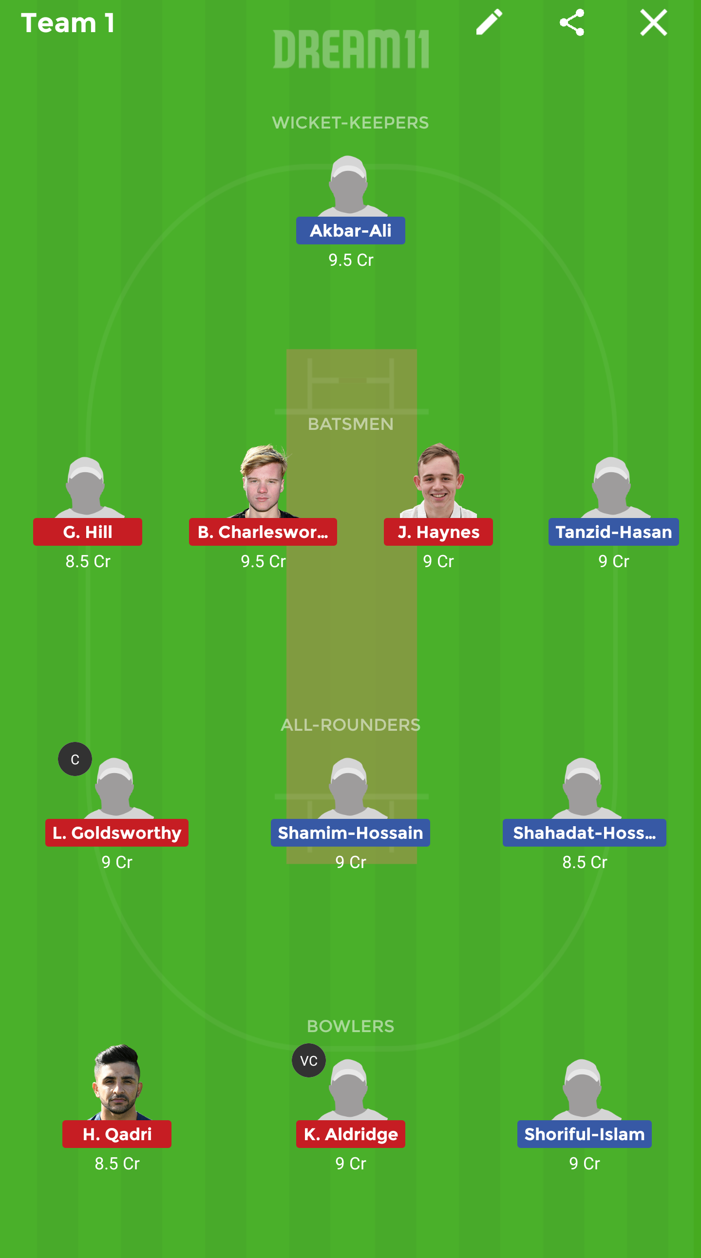 BN-Y vs EN-Y Dream11