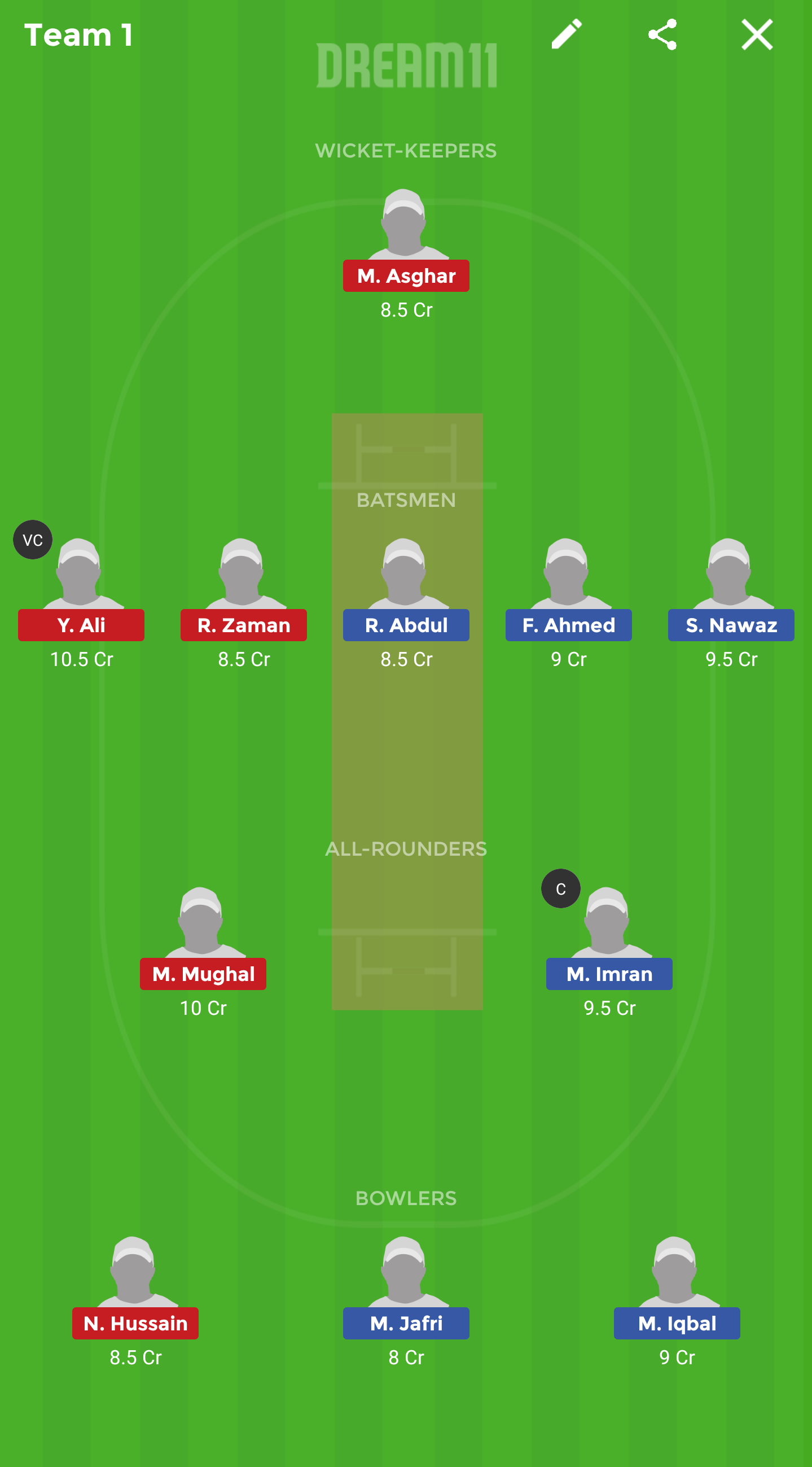 JJB vs CTL Dream11