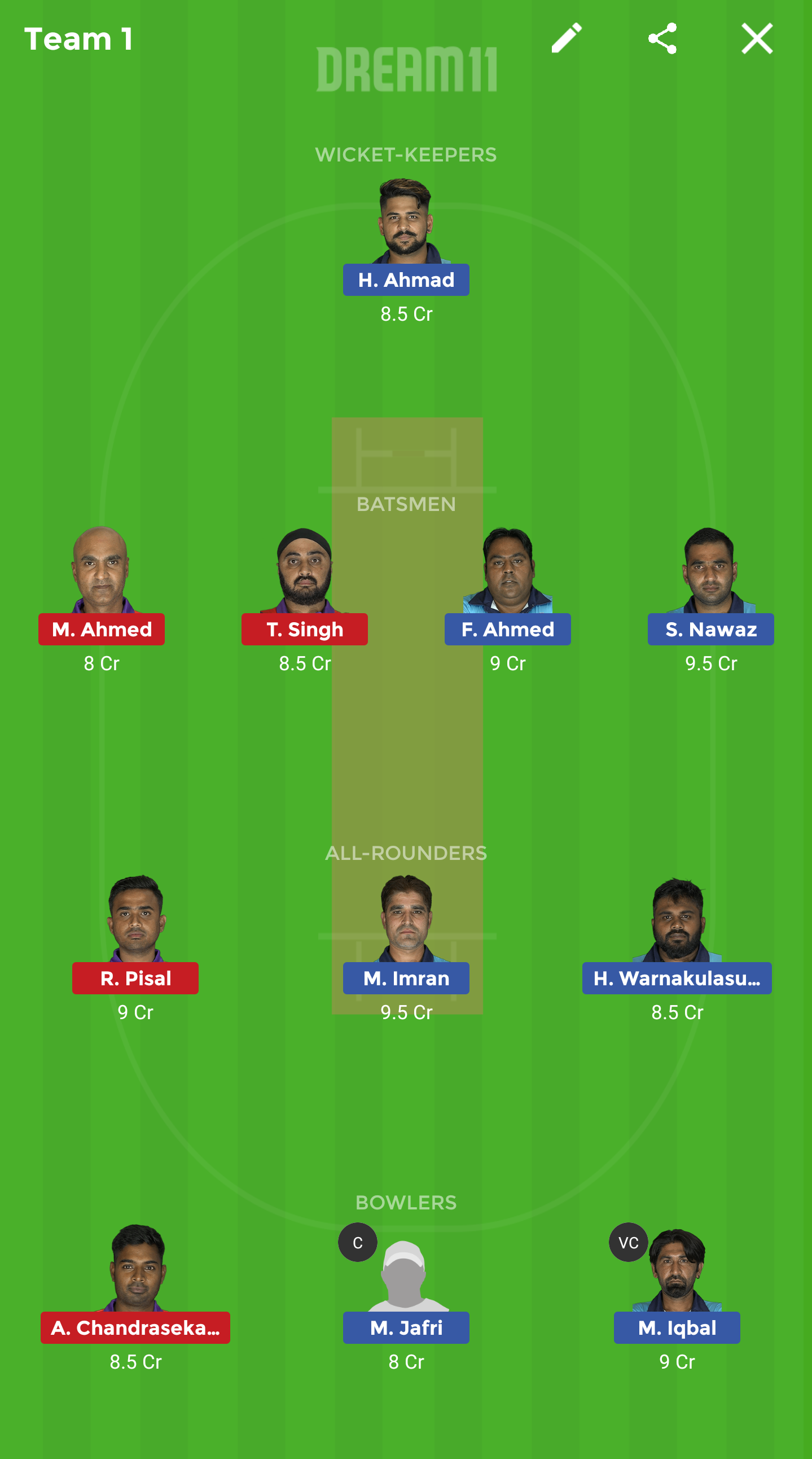 PTL vs DRX Dream11