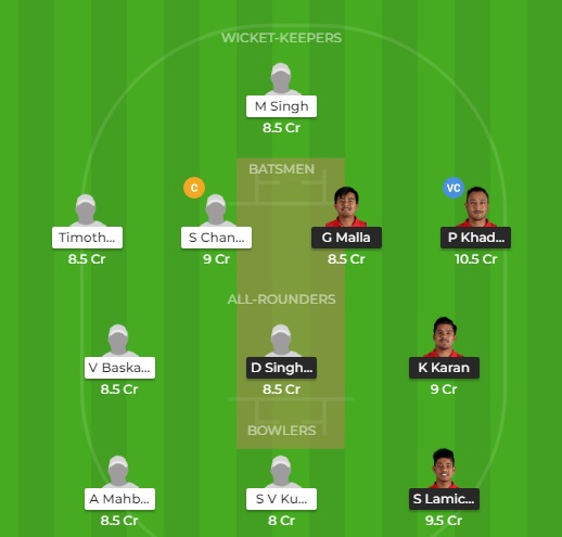 NEP vs SIN Dream11