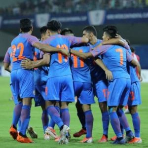 India goal against Syria : Watch Narendra Gahlot score India's first goal against Syria in 2019 Intercontinental Cup