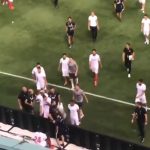 Virgil Van Dijk squared up to Sevilla's Joris Gnagnon after full-time whistle