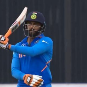 Ravindra Jadeja 50 celebration: Watch Jadeja bring up his half-century with his popular sword celebration vs New Zealand | Cricket World Cup 2019