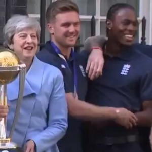 WATCH: Jofra Archer pokes fun at Jason Roy during photo shoot with England's Prime Minister