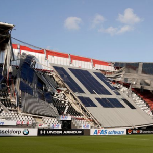 AZ Alkmaar’s AZ Stadium roof collapses after strong winds hit the Netherlands